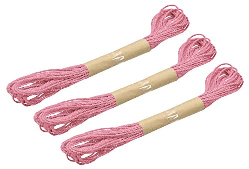 sourcing map Yute Cordel para Jardinería Rosa