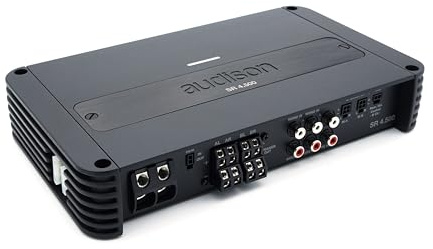 Audison SR 4.500 amplificatore 4 canali 4x220W a 2 Ohm | classe D, 880W RMS totali, THD 0,08%, S/N 105 dB, crossover regolabile, ingressi alto e basso livello, bass boost regolabile