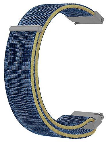 ONE ECHELON Bracelet de montre à dégagement rapide compatible avec Tissot Supersport Chrono Basketball Edition Bracelet de rechange en nylon (bleu)