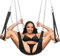 MASTER SERIES Nylon Sex Sling with Removable Stirrups for Men Women & Couples. Lightweight, Durable and Compatible with Most Swing Stands Sex Sling 1 Piece - Black