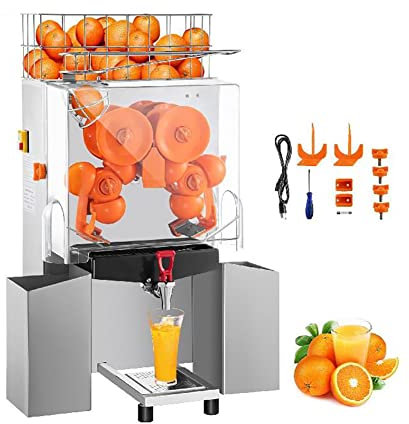 Presse-Agrumes Électrique Commercial avec Mélangeur Automatique pour Jus d'Orange Frais