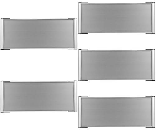 GANAZONO Placa Para Puerta Oficina De Aleación De Aluminio 11.02X4.72 Pulgadas Identificador De Puerta Para Habitaciones Y Áreas De Trabajo Juego De 5 Piezas