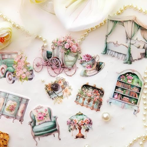 Arpaper Scrapbooking Stickers Zubehör Set 120Pcs,Cute Stuff Cat Aesthetic Sticker Scrapbook Aufkleber für Bullet Journaling Planner Album, Notebook, fotoalbum Diary DIY Art Crafts