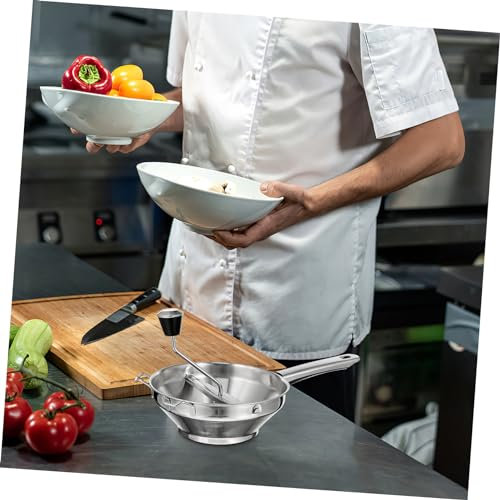 CIYODO Kartoffelpresse Aus Edelstahl Manuell Für Zuhause Kartoffelpresse Zum Zerkleinern Von Kartoffeln Und Anderen Lebensmitteln Einfach Zu Bedienen Reinigen