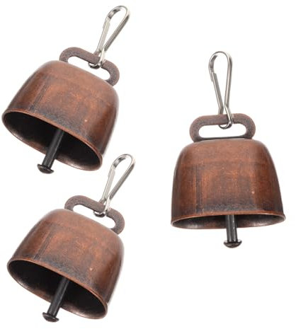 NUOBESTY Kuhglocken Anhänger Mit Weideglocke Für Kühe Viehglocke Als Diebstahlschutzglocke Für Bauernhof Glockentaschenornamente in Vintage-design