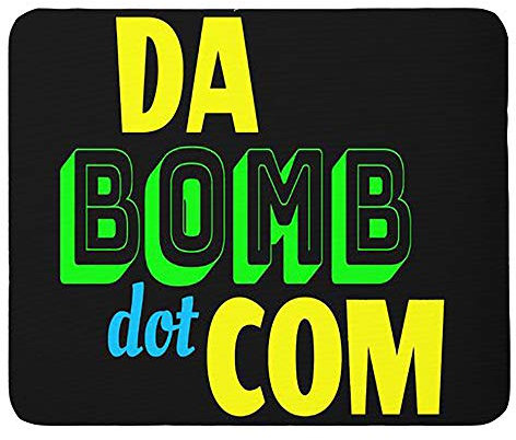 Da Bomb dot com Mouse Pads Novelty Gifts Mouse Mat for Laptop Computer Non-slip Rubber Base Waterproof Desk Accessories (240x200x4mm) Color:Da Bomb dot com