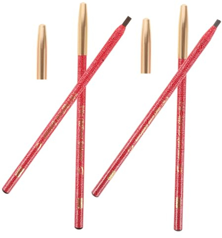 SAFIGLE 4 Pezzi per Sopracciglia Impermeabili e Resistenti Al per Donne Colori e Design per Naturale e Precisa Facili per Principianti