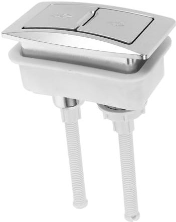 Sewroro Pulsador Cisterna para Inodoro Abs Diseño Único, Botón de Inodoro de Doble Pulsación Práctico Fugas, Adecuado para Reemplazo en Baños Modernos
