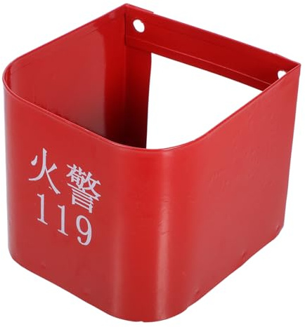 Anneome Wall-mounted Fire Extinguisher Holder Bracket for Home and Office Secure Storage Stand with Elegant Red Painted Design Compatible with Various Models Installation Decorative and