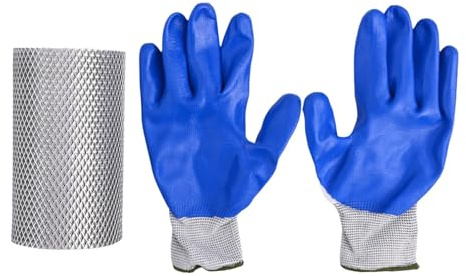 QOXEZY Rejilla protectora de canalones de aluminio ideal para la cocina y el hogar con suciedad y de aluminio hecho a mano, es ligera y tiene una fuerte capacidad de carga (15 cm x 6 m)