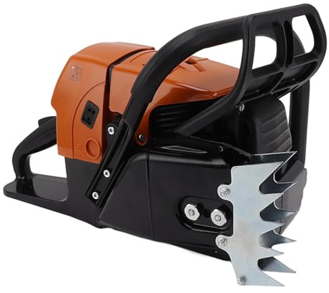 G660 Benzin Kettensäge Antriebskopf, 92cc Benzin-Kettensäge mit ergonomischem Griff langlebig schnellstartend stoppschnell für Holzfällarbeiten Gartengestaltung