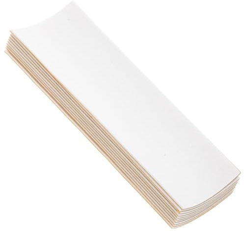 NOLITOY 10 Stück Schaumstoff Grip Tape für Fingerboards Rutschfestes Klebeband 38x110mm Weiß Anti Rutsch Finger Skateboard Aufkleber Fingerboard Zubehör für Training und Wettkampf