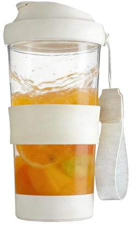 Vegena 450ml Coctelera Eléctrica, 9 × 9,5 × 18,6 cm Botella Coctelera Eléctrica Tritan, Coctelera Eléctrica Proteína Recargable USB C para Bebidas Proteínas y Batidos