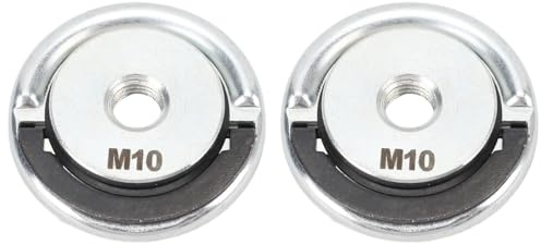 Écrou de Serrage Rapide M10 pour Meuleuse, Acier Alliage, Diamètre 45mm, Lot de 2 - Installation Facile, Libération Rapide Sans Clé, Compatible Meule Abrasive et Polissage