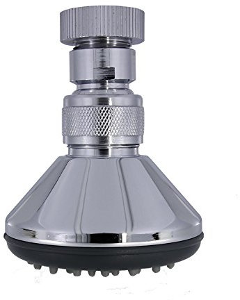 Daloual Deluxe Duschkopf. Kopfbrause mit antikalk Düsen Ø 70mm - 46 Düsen - 3/4 Zoll Anschluss