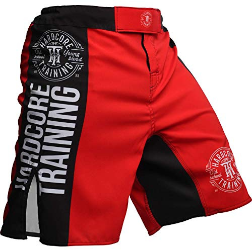 Hardcore Training Recruit Fight Shorts Uomo Pantaloncini da Combattimento Arti Marziali MMA BJJ Boxe Muay Thai Grappling Fitness No Gi