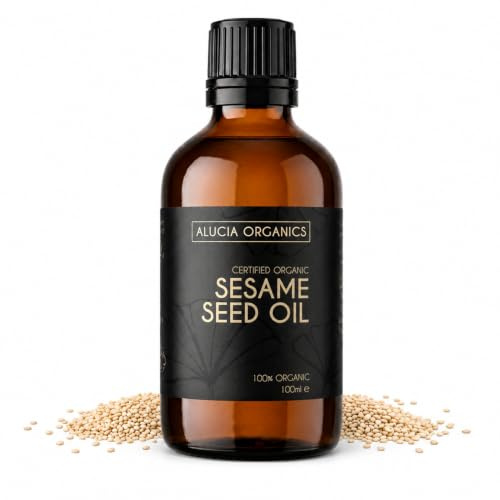 Alucia Organics Zertifiziertes Organisches Sesamöl (Sesame Seed Oil) 100ml