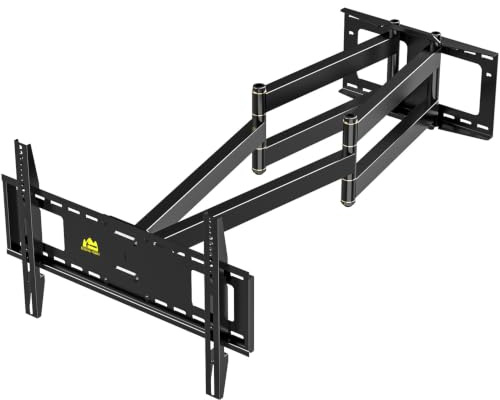 FORGING MOUNT Support Mural TV à Extra Longue, Portée 1090 mm, 50-90 Pouces | Charge maximale 50 kg, VESA max 600x400 mm, Double bras Pivotement, inclinaison et rotation, Écrans plats ou incurvés