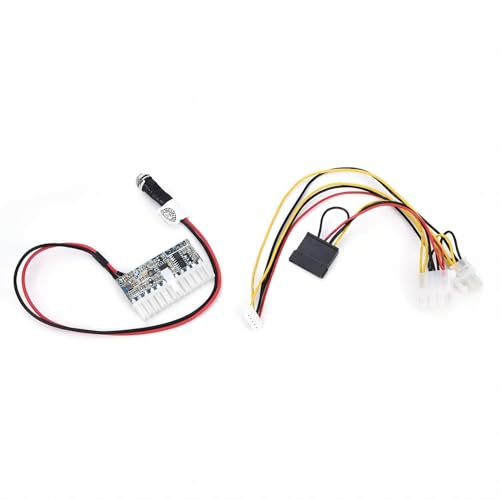VIFERR Módulo de Fuente de alimentación de Alta Potencia DC-ATX-160W con Cable de alimentación de múltiples Cabezales Módulo de Fuente de alimentación DC-ATX en línea 12V ITX Z1 Actualización 24PIN