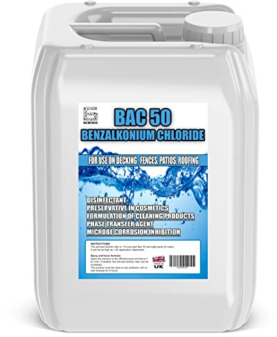 BAC50 Benzalkonium Chloride Bactericide, Fungicide, Algaecide 5 litre