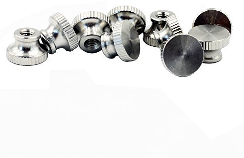 M2 M2,5 M3 M4 Rändelmuttern Höhe Form, Edelstahl, 20 Stück (M2)