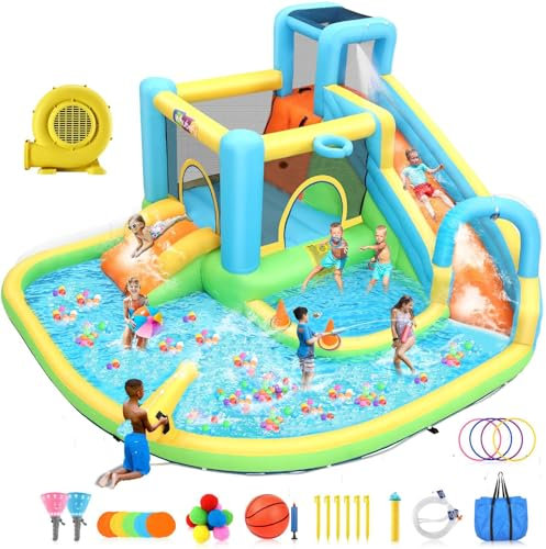 Blower for Bounce House, Inflatable Air Blower for Bouncy House, Water Slide, Bouncy Castle, Inflatables, 1.1hp Bouncer Blower (800W Blower)