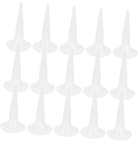 Gatuida 20St Dichtungsdüse Tipps zur Dichtungsverlängerung Werkzeug für die nozzle sprühdüse Sprühschaum-Verlängerungsrohr Werkzeuge zum Auftragen von Epoxidharz Kopf aus Kunststoff Weiß