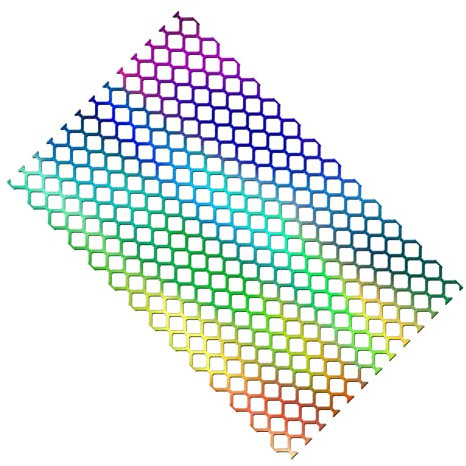 Slakerbe Autoscheinwerfer Aufkleber, Waben Rücklichtfolie, Rücklicht Folie Reflektierender, Wasserfester und Sonnenfester Selbstklebender Aufkleber, 48 x 30 cm, Bunt