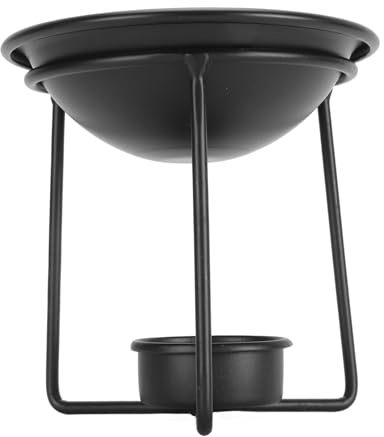 Naroote Scaldaolio per Aromaterapia Bruciatore per Oli Essenziali a Conduzione Rapida del Calore Base per Ciotola Piatta da 100 Ml (Triangolo)