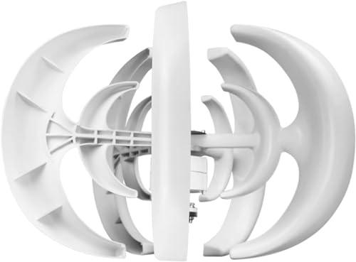 CHRISK 12v,2000W Wind Turbines Generator Set, Turbine Wind Power 12V 24V 48V with Wind Controller Start Speed for Outdoor Street Lights (White)