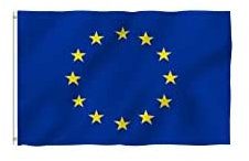 Stormflag Bandiera Unione europea 3x5ft/90x150cm 90g di poliestere 2 occhielli,Occhiello in Angolo, in metallo e Doppio ago (EU I01)