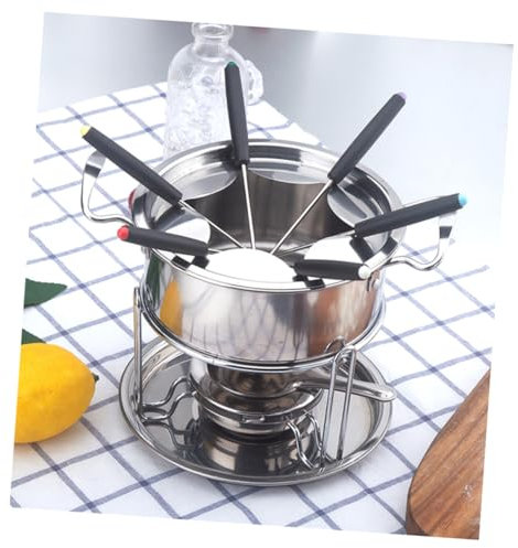 Alipis Acero Inoxidable para Fondue De Chocolate Set para Fondue Accesorios Cocina