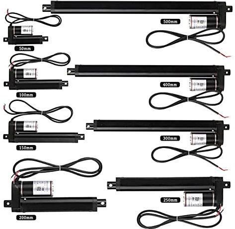 Apriporta, Controller di movimento lineare a motore lineare elettrico convinient 1000N 15 / 100/150/200 / 250/150 / 400/250 / 300/400 / 500MM con finecorsa Per controllo accessi(Stroke length 50mm)