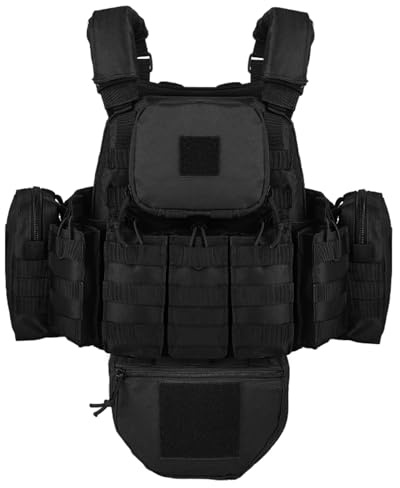 YAKEDA Outdoor Abnehmbare CS Trainingsweste, Molle Atmungsaktives Training Schnell Verstellbare Spielweste