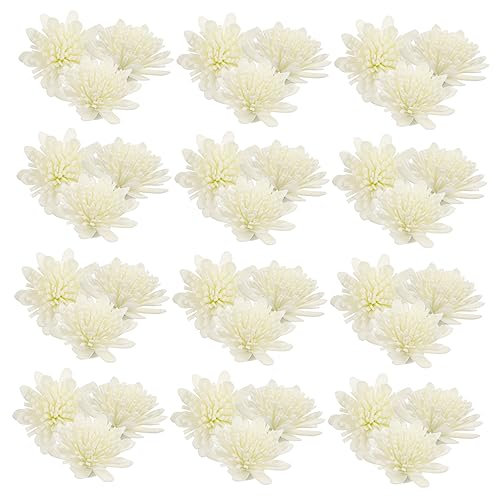Ciieeo 100stücke Teiliges Pe Chrysanthemen Diffusor Blumen Langlebige Aromatherapie Accessoires Weiße Kunststoffblüten Für Duftstäbchen Für Aroma Diffuser Und Raumdeko