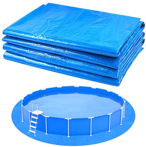 YEXEXINM 19.7Ft Round Pool Ground Cloths Swimming Pool Ground Cloth,Round Pool Liner Pad for 18ft Above Ground Swimming Pool,Heavy Duty Pool Ground Mat Protector to Prevent Puncture Pool Ground Tarp
