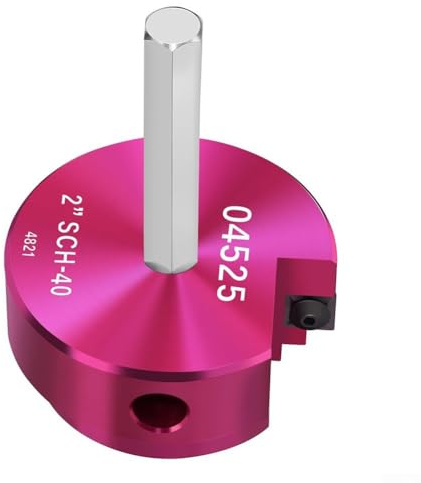 Strumento alesatore per tubi in lega di alluminio PVC da 3-7,6 cm, leggero e preciso, per tubi di scarico idraulici (5,1 cm) Colori spediti in modo casuale