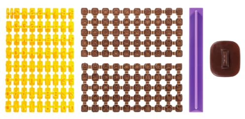 Juego de 344 cortadores de galletas con números del alfabeto, sellos de arcilla polimérica reutilizables, cortadores de galletas de varios tamaños para fondant, bricolaje, pasteles, hornear, arcilla