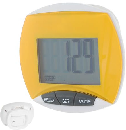 POPETPOP Digitaler Elektronischer Schrittzähler Mit Großem LCD Display Leichter Clip Präzise Schrittmessung Für Walken Laufen Und Fitness Sportzubehör Für Damen Herren Und Senioren