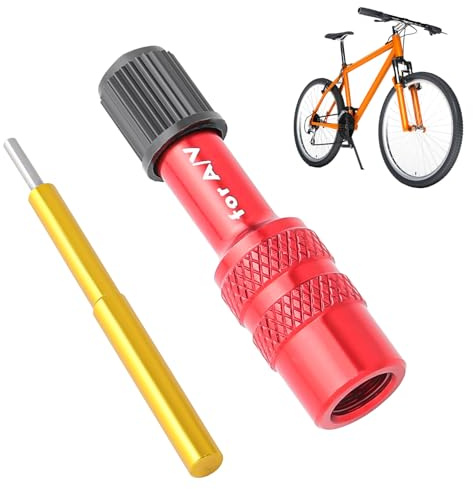 Cykelgaffeladapter, cykeluppblåsningsadapter | Cykelventiladapter för framgaffel | Anti-rubärbar ventilförlängning – omvandlarmunstycke | däckpumptillbehör för mountainbike, vägcykel