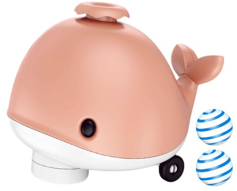 Animal rempli - Jouet en Peluche Baleine Souple | Coussin Poisson Mignon | Jouet de en Peluche Coussin arrière Activé Souffleur Rechargeable Cadeau d'anniversaire pour Garçon
