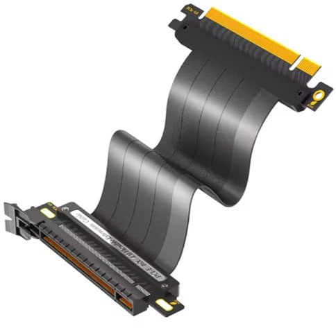 Harewtwy Carte Graphique à Haute Efficacité PCIE 4.0 X16 Câble de Colonne Extension avec Blindage Supérieur