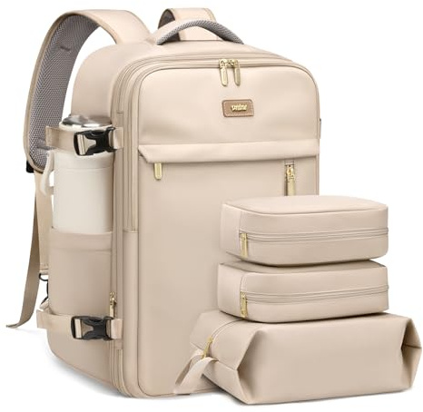 VNINE 40L Reiserucksack, Groß Handgepäck Rucksack Travel Backpack für 15,6-17 Zoll Laptop Wasserabweisend Kabinenrucksack