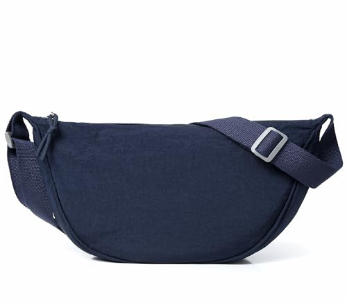 Mixroom - Borsa Mezzaluna Tracolla Donna, Borsa a spalla Stile casual con Tracolla regolabile, Messenger Crossbody Moon Bag