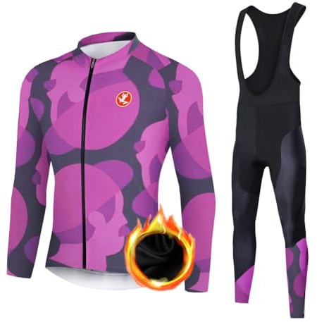 UGLY FROG DEHWCX04 Neue Radtrikot Thermo Herren Set Fahrradbekleidung Langarm Mountainbike MTB Jersey Triathlon Bekleidung