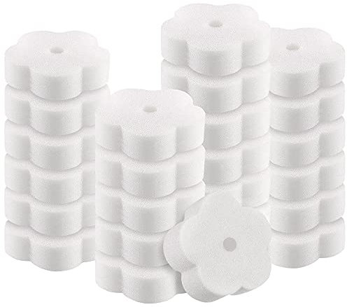 20Pcs Oil Absorbing Scum Sponges, Flower Shaped Oil Sponge Cleaning Tools for Hot Tub, Swimming Pools,Spas,Kitchen, Bathroom and Home Use