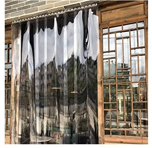 SYFXZZDS PVC Plastic Strip Curtain, PVC Vertical Blinds Slat Curtain for Warehouse Factories, 72 Sizes, Customizable 2.0mm (Size : 120x350cm/47.24x137.8in)