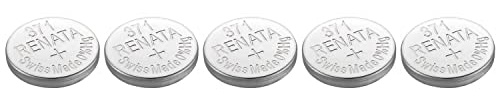 RENATA Lot de 5 Piles Bouton Silver Oxyde 371 / SR920 SW 0% Mercure