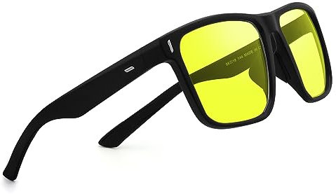 DUDUKING Blaulichtfilter Brille Damen Herren, Blaufilter Brille | Blue Light Glasses | Blaulicht Brille TR90 Rahmen UV400 Schutz parent (Gelb)