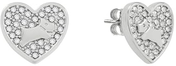 Radley Silver Plated Pavé Stone Heart Earrings RYJ1447S